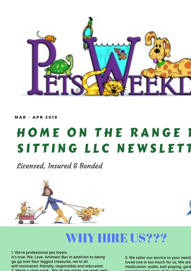 Why hire a pet sitter?